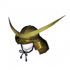 Dokuganryu's Samurai Helmet (Golden, Men)